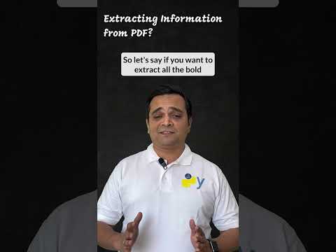 Using Python to Extract Information from PDF #pdf #python #learning #python3
