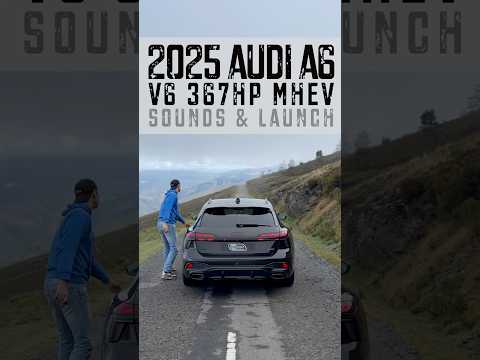 Alone in the mountains: new 2025 Audi A6 Avant V6T hybrid 367hp