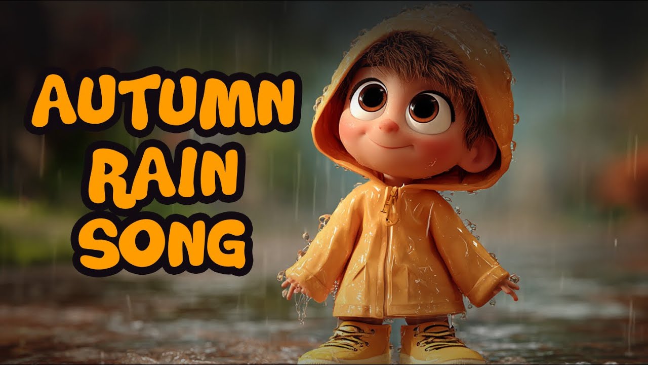Autumn Rain Song for Kids โ | Rain, Puddles & Rainbows