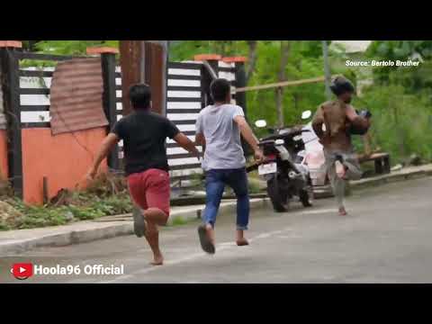 Prank Ngakak||| Dikejar anjing Auto Panik Sampai Naik!!!!