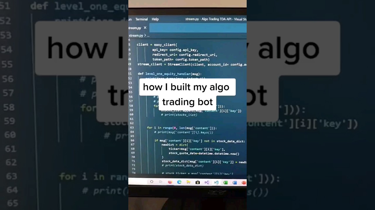 Building My Algorithmic Trading Bot: Tools and Libraries
