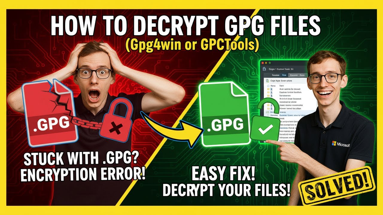 Decrypt GPG Files with GPGTools or Gpg4win 🔓