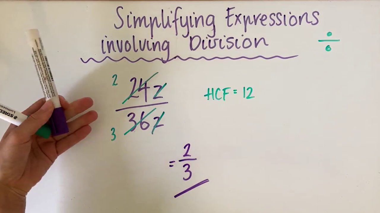 Algebra: Simplify Expressions with Division ✖️