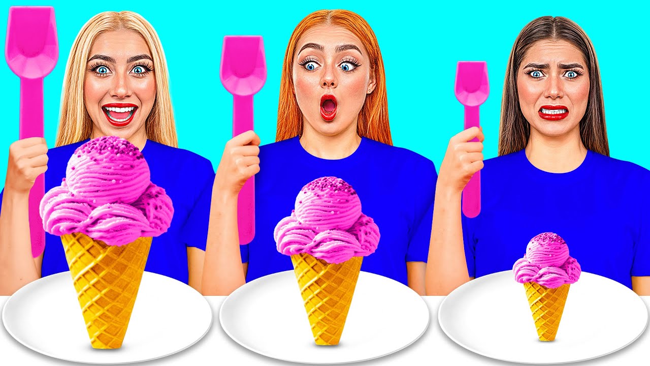 Tantangan Makanan Ukuran Besar, Sedang, dan Kecil 🍽️