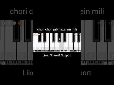 Chori Chori Jab Nazrein Mili Instrumental- saagar keys #tuneparmar #youtube #shorts #viral
