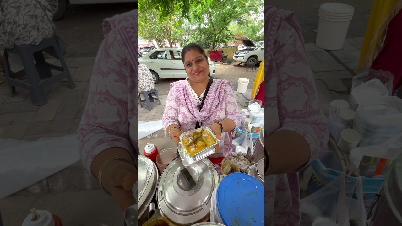 20 बजट में स्वादिष्ट कड़ी-चावल थाली केवल 20 रुपये में! 😋