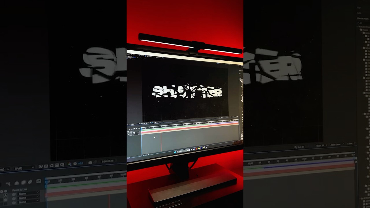 Shattered Text Effect in After Effects ✨