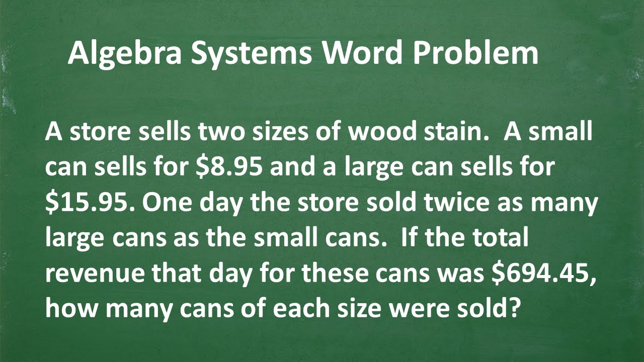 Master Algebra Systems Word Problems Step-by-Step 🧮