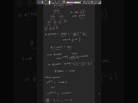 Euler totient function question in cryptography#EulerTotient #Cryptography #NumberTheory #Shorts