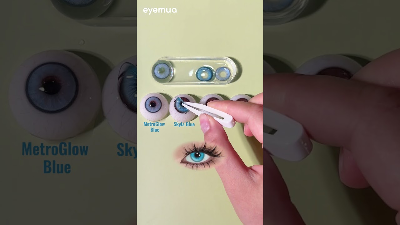 Blue Lens Lovers: 4 Stunning Styles for a Mesmerizing Look 💙