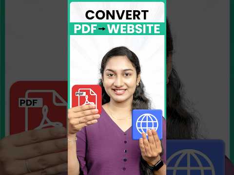 Convert your PDF to WEBSITE 💻