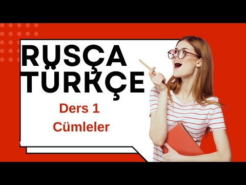RUSÇA TÜRKÇE - Ders 1 Cümleler CANLI YAYIN