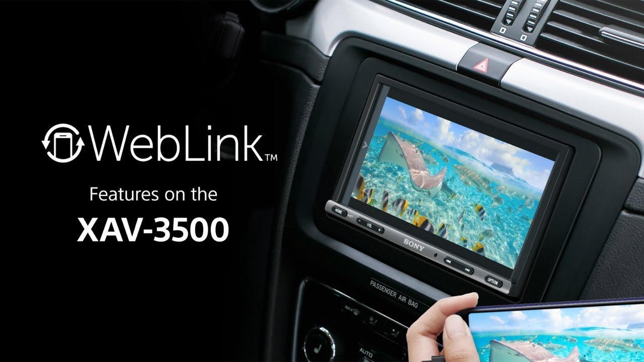 Sony XAV-3500 Bluetooth Media Receiver with WebLink™