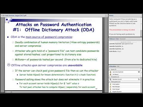 CCoE Webinar Series: Stronger Security for Password Authentication