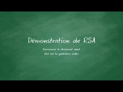Démonstration de RSA