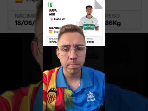 QUE RARO ESTA PUESTO RAFA MIR ⚽️|#futbol #valenciacf #mestalla #futbolshorts