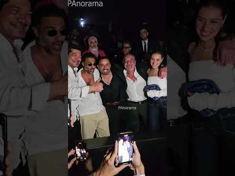 احمد السقا و جيهان الشماشرجي و احمد فهمي يحتفلون بنجاح فيلم احمد واحمد