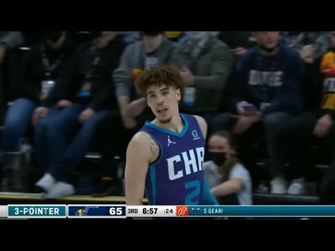 Lamelo Ball Hits Two DEEP Threes In a Row | Jazz vs Hornets