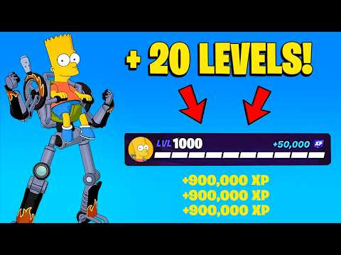 NEW BEST LEGIT *NO TIMER* FORTNITE XP MAP to FARM & LEVEL UP FAST in SEASON SIMPSONS ! (1,000,000!)