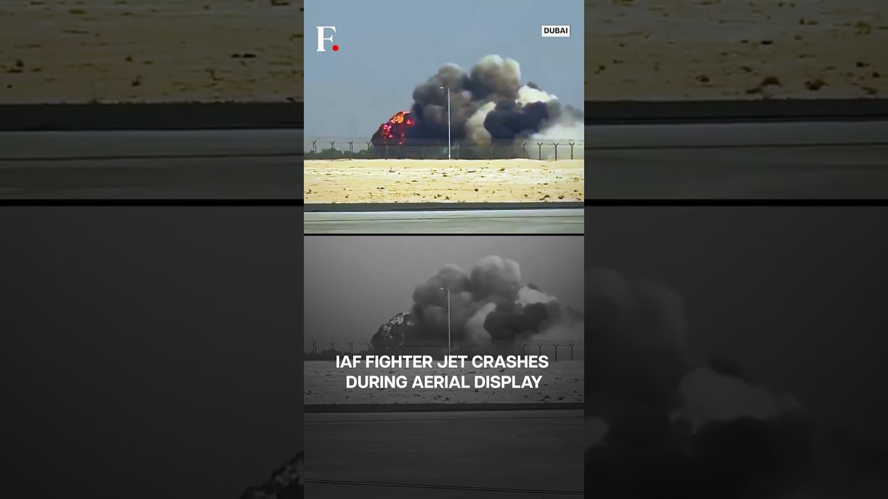 Indian Air Force Tejas Fighter Crashes in Dubai ✈️