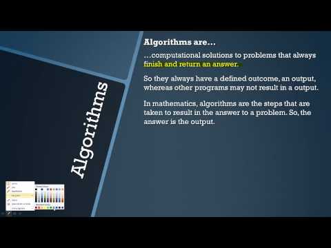 AQA GCSE Computer Science: Algorithms - Topic 12 [OLD COURSE]