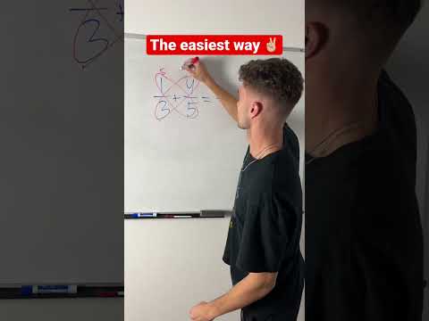 Adding Fractions Using the Butterfly Method | Math Tricks with JusticeTheTutor #shorts #math #maths