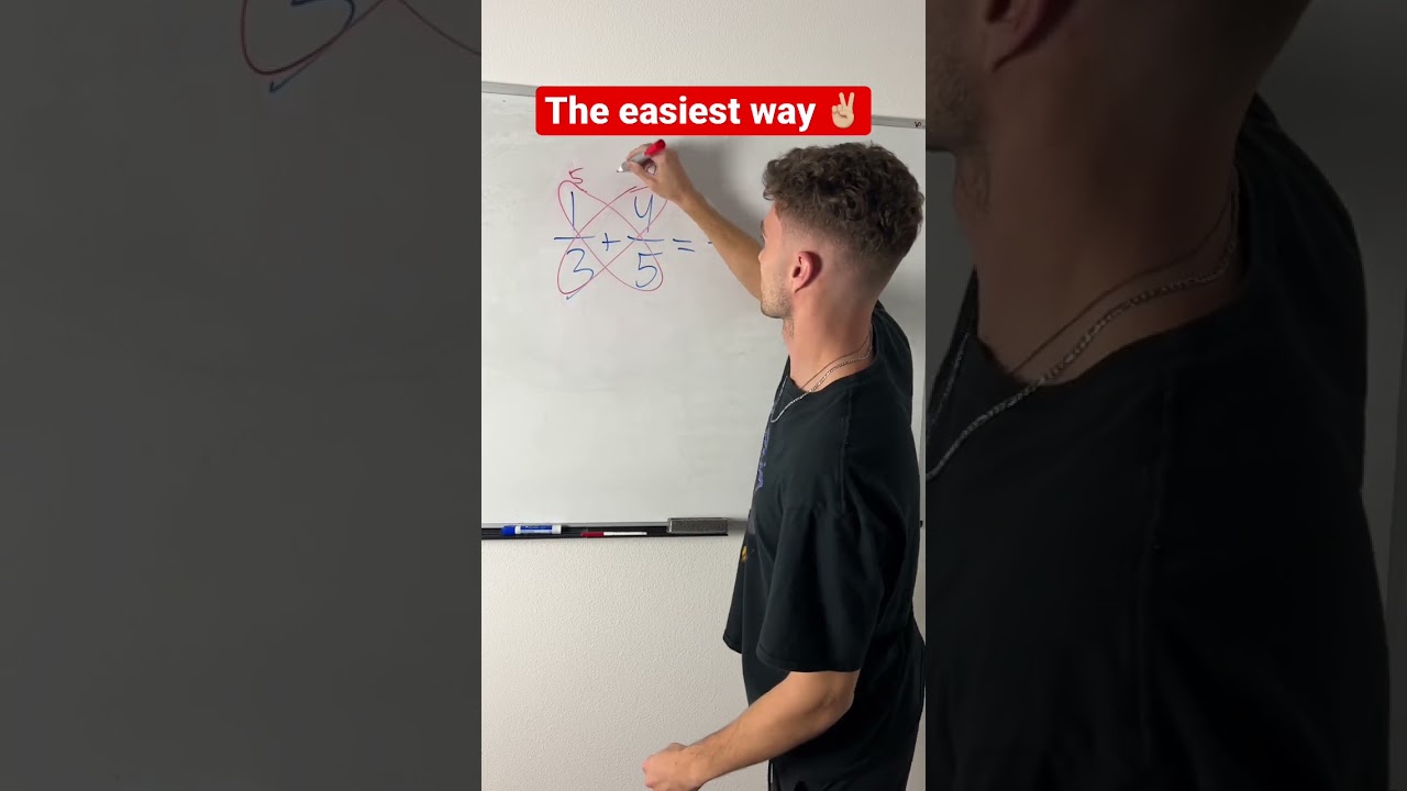 Adding Fractions with the Butterfly Method | Math Tips with JusticeTheTutor