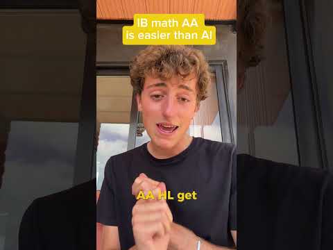 Why Math AA is easier than Math AI in IB #IBLife #IBStudent #IBBiology #IBMemes #ibdp