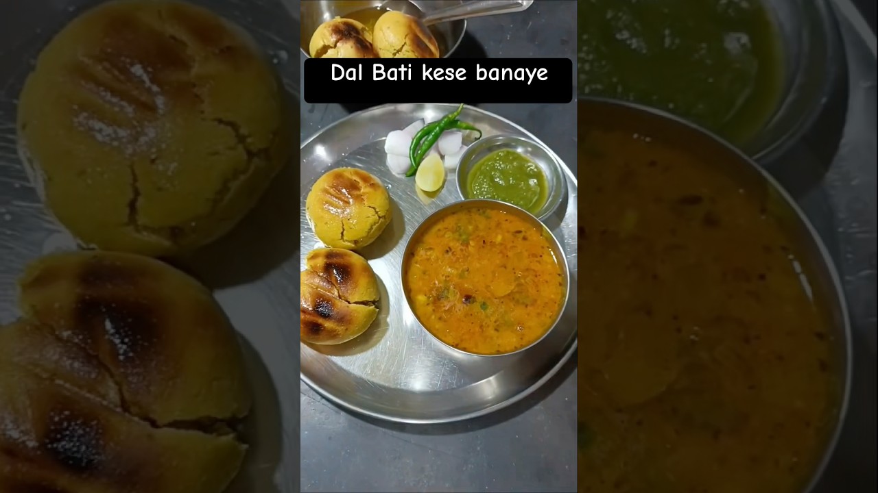 Marwadi Dal Bati Recipe 🍽️
