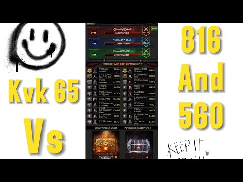 Kvk 65 vs 816 vs 560 | Kingdom 65 | Clash Of Kings | Cok