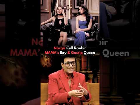 Why She Calls Ranbir 'Mama's Boy' & 'Gossip Queen'🤔Karan Johar #karanjohar #ranbirkapoor #bollywood