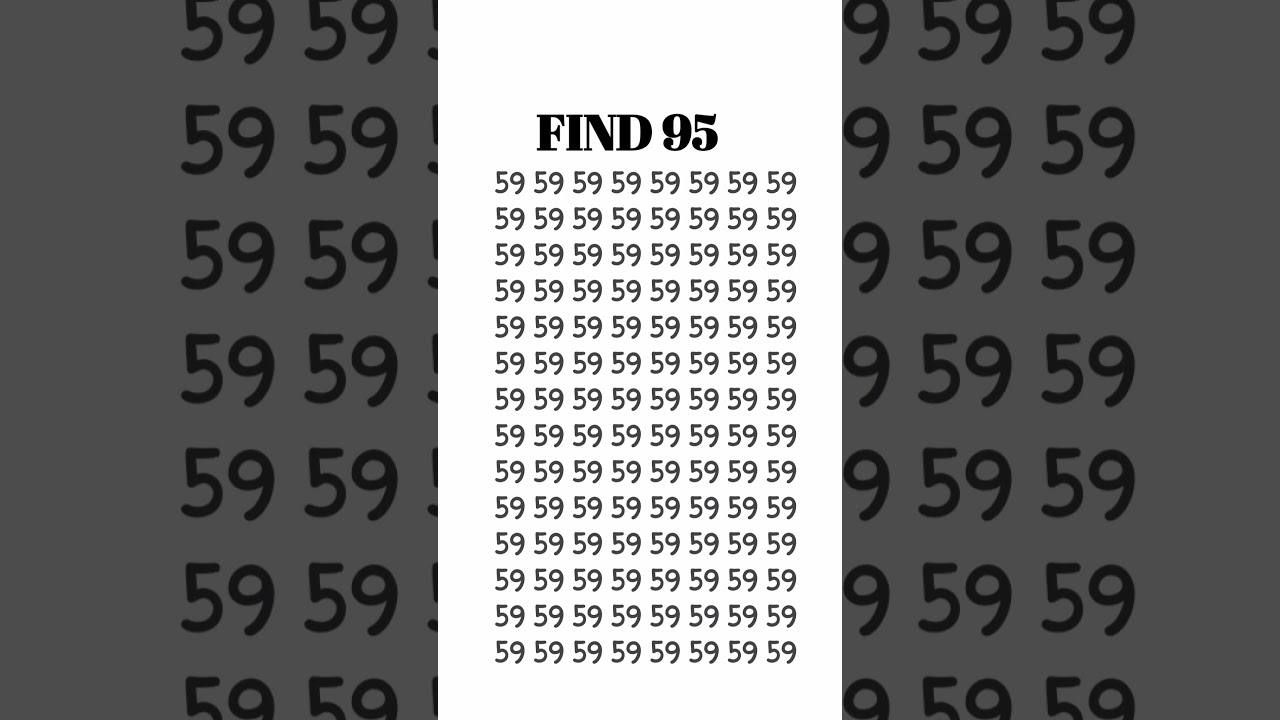 Can You Spot the Hidden Number? 🧠 Brain-Teasing Eye Test Challenge!