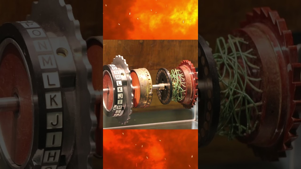 Inside WWII's Enigma Machine 🕵️‍♂️