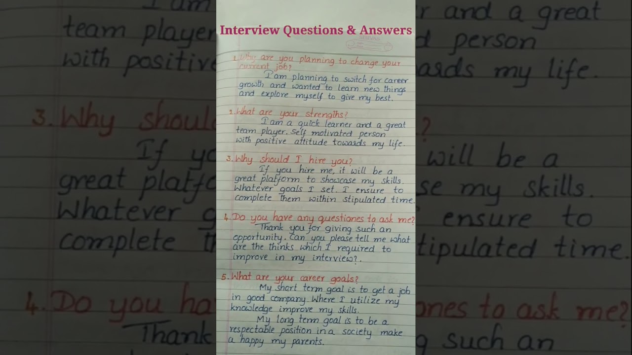HR & IT Interview Q&A Guide 🤝