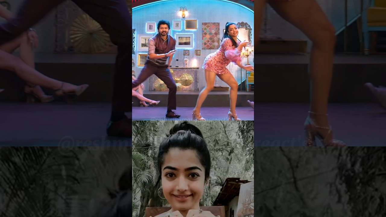 Reshmika Mandanna & Vijay Thalapathy's Amazing Dance on Varisu Song! 🎶 #Shorts
