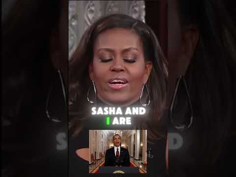 Michelle Obama imitates Obama