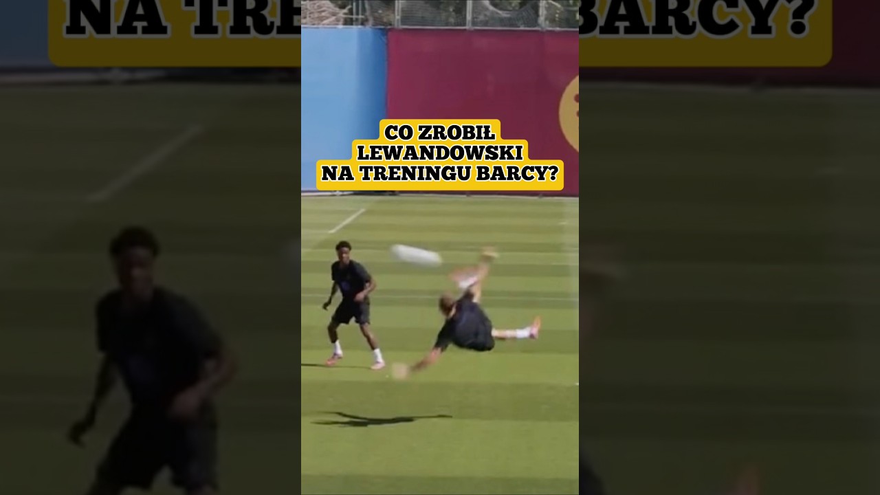 Lewandowski na treningu Barcelony ⚽