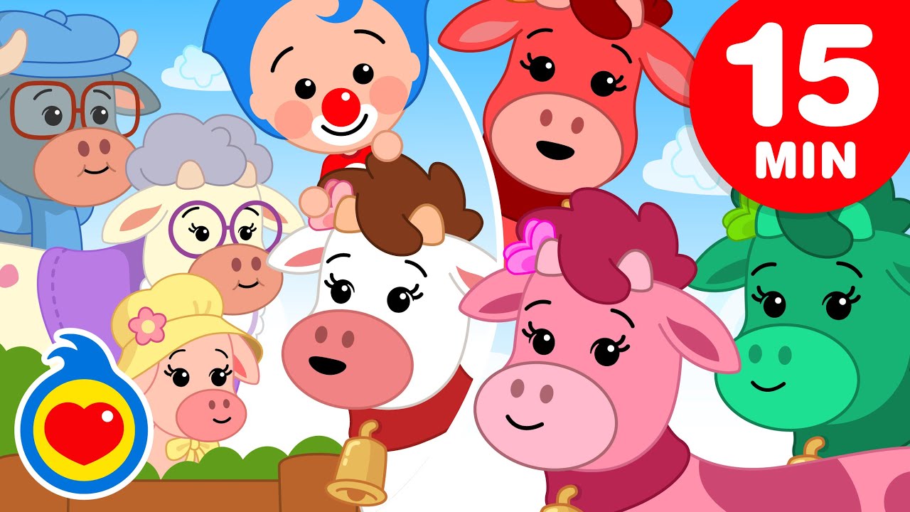 A Vaquinha Laura e Sua Família 🐮 | Canções Infantis de 15 Min