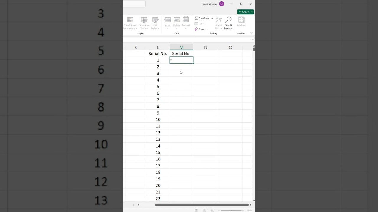 Auto Generate Serial Numbers in Excel ๐ข