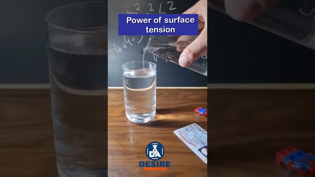 Surface Tension Demonstration in Physics π