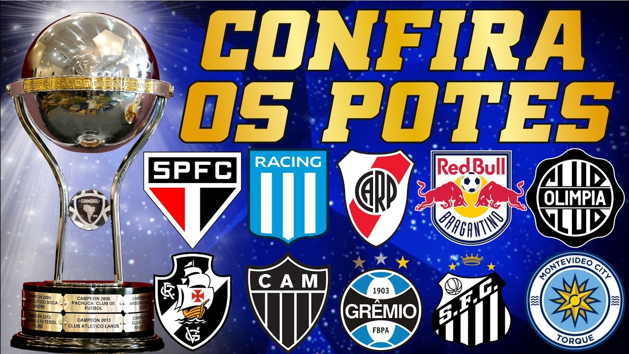 Copa Sul-Americana 2026: Confira os Potes do Sorteio