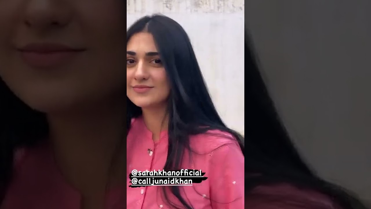 Behind the Scenes: Sarah Khan & Junaid Khan on Set of New Drama 🎬