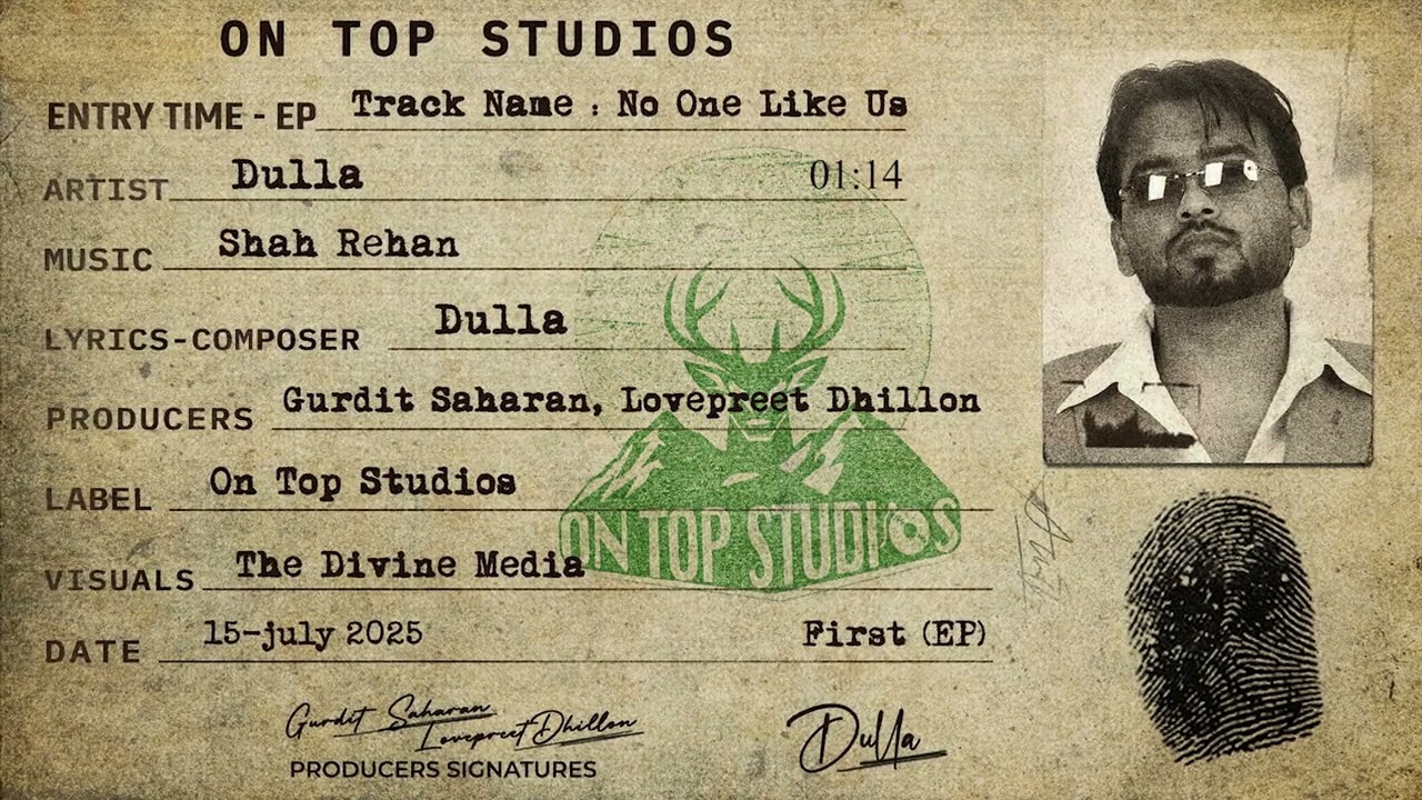 Dulla - No One Like Us (Full Audio) | Punjabi Song 2025