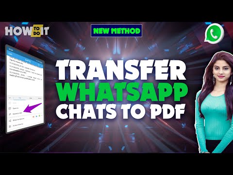How To Transfer WhatsApp Chats To PDF 2024 | Skill Wave