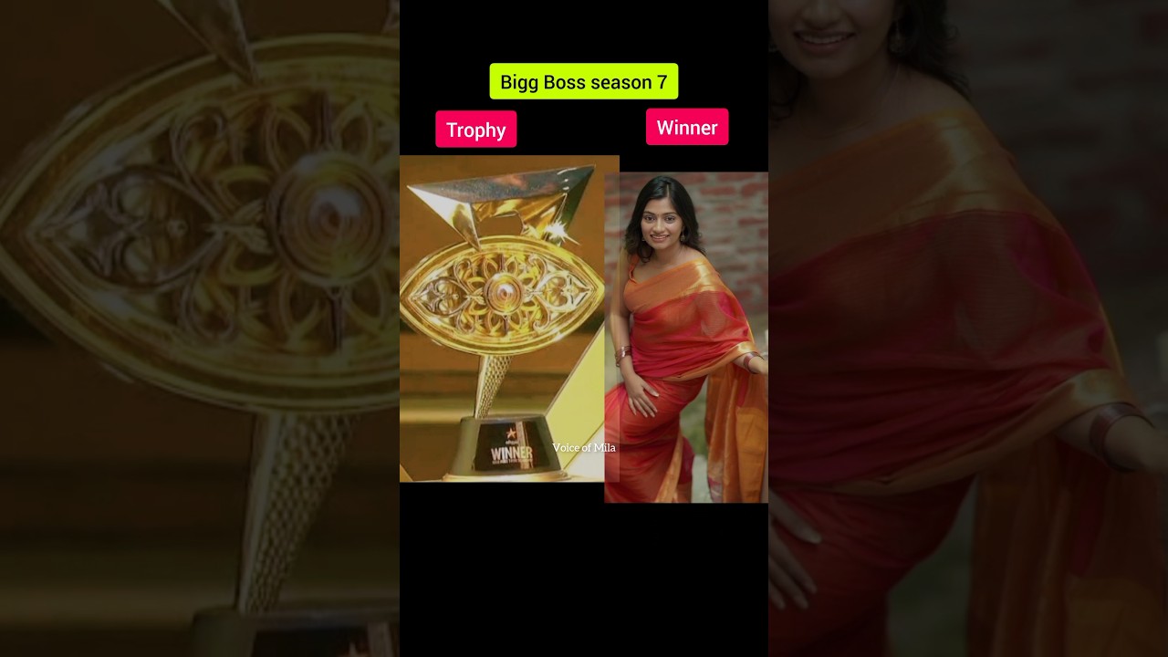 Bigg Boss Winners with Trophies 🏆 (Tamil & More)