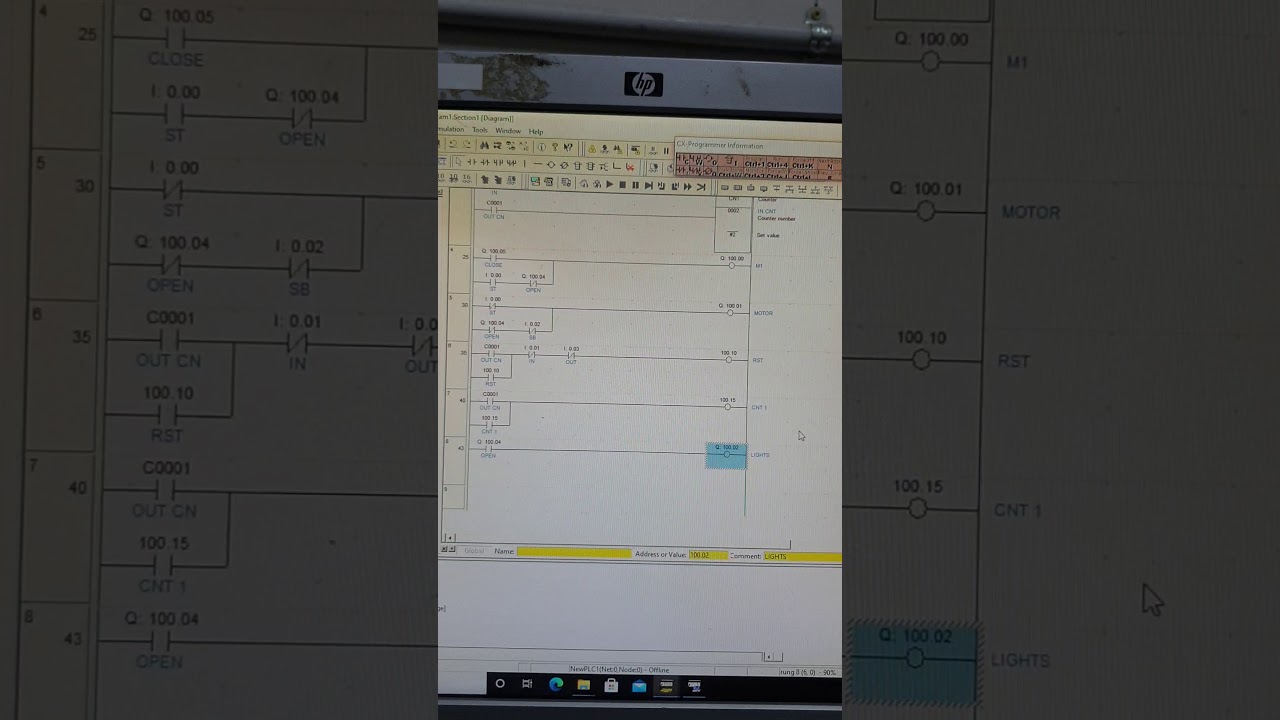 Ladder Logic Design for Automatic Gate Control Using PLC