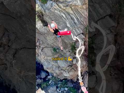 I jumped off a bridge 😳 #bungeejumping #bungee #stunt #adrenalinerush