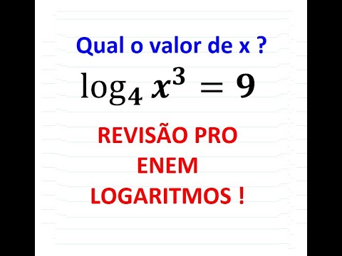 Logaritmo - Como Resolver Uma Questão de Logaritmos ? REVISÃO ENEM LOGARITMOS
