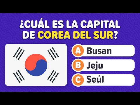 ¿Cuánto sabes de Geografía? 🌎 Adivina las capitales del Mundo - Trivia de Cultura General en español