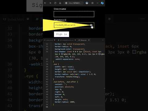 Day 096 - 🤯Css Creative Password Design #programming #frontend #developer #softwaredevelopment #css